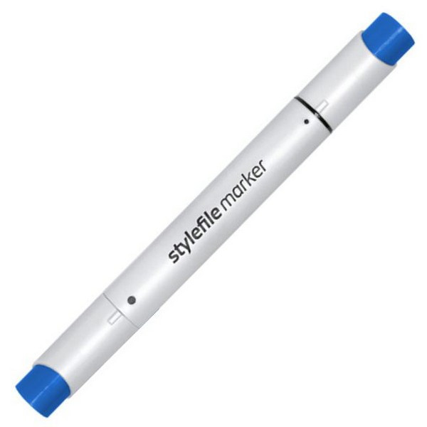 Маркер спиртовой Stylefile Brush двухсторонний, цвет 554 Napoleon Blue (Stylefile Brush 554)