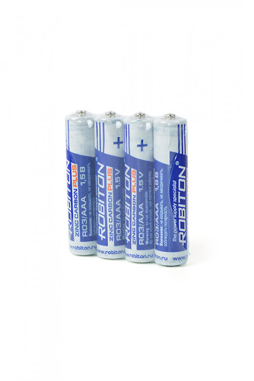 Батарейка ROBITON PLUS R-R03-SR4 R03 SR4 (Комплект 4 шт.)