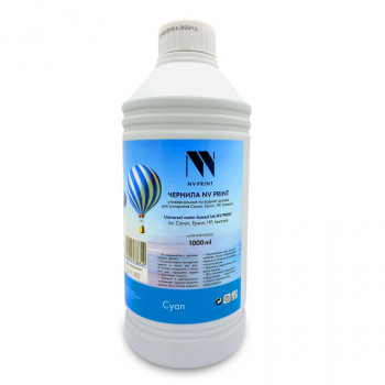 NV Print NVP-INK1000UC Чернила универсальные на водной основе NV-INK1000UC для аппаратов Сanon / Epson / НР / Lexmark (1000 ml) Cyan совместимые NVP-INK1000UC, Совместимость: , ресурс: 0 стр.