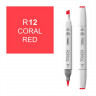 Маркер спиртовой ShinHanart Touch Twin Brush R12 Coral Red (ShinHanart 1210012)