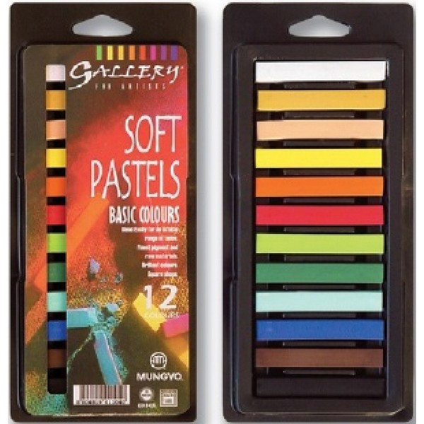 Пастель Mungyo Gallery Soft Pastels Basic Colours мягкая, 12 цветов MP-12BB