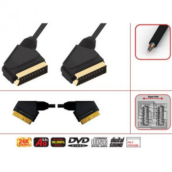 Кабель SCART Plug - SCART Plug 21pin 5.00 м Luxmann 411-055-1 