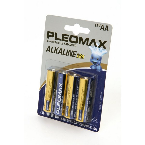 Батарейка PLEOMAX LR6-BL4 (Комплект 4 шт.)