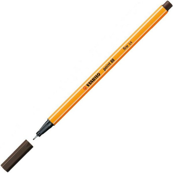 Ручка капиллярная STABILO point 88 0,4 мм, умбра (STABILO 88/65)