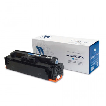 NV Print NVP-W2031X-415XNC-C Картридж совместимый NV-W2031X 415X Cyan (БЕЗ ЧИПА) для HP Color LaserJet M454DN / M479DW / M479 (6000k) NVP-W2031X-415XNC-C, Совместимость: HP Color LaserJet M454DN / M479DW / M479, ресурс: 6000 стр.