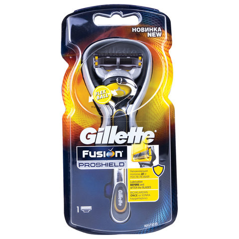 Бритва GILLETTE (Жиллет) "Fusion ProShield", с 1 сменной кассетой, для мужчин, GIL-81618298