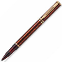 Ручка роллер WATERMAN Laureat Lacquer Coffee WT, черная (WATERMAN 161622/21)
