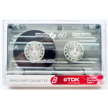 Аудиокассета TDK B-60 (TDK B-60)* Без упаковки Уценка: Без упаковки
Аудиокассета TDK B60 Normal Position