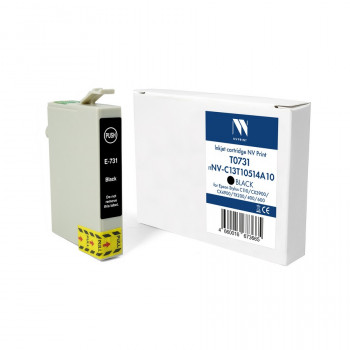 NV Print NVP-C13T10514A10 Струйный картридж T0731 (NV-C13T10514A10) Black для Epson Stylus C110 / СХ3900 / CX4900 / TX200 / 400 / 600 (15 мл) совместимый NVP-C13T10514A10, Совместимость: , ресурс: 0 стр.