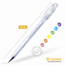 Ручка гелевая CROWN Hi-Jell Pastel, 0.5 мм, белая (CROWN HJR-500P White, 143065)
