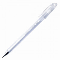 Ручка гелевая CROWN Hi-Jell Pastel, 0.5 мм, белая (CROWN HJR-500P White, 143065)