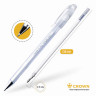 Ручка гелевая CROWN Hi-Jell Pastel, 0.5 мм, белая (CROWN HJR-500P White, 143065)