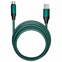 Кабель BOLD USB – Type-C, 1 м, 3 А, SMARTBUY, для быстрой зарядки и передачи данных, толстый, мятный, 18119, 3112BOLD-MINT