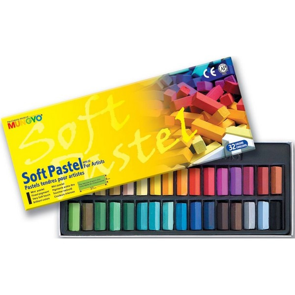 Пастель Mungyo Soft Pastel for Artists сухая, 1/2 мягкая, 32 цвета MPS-32