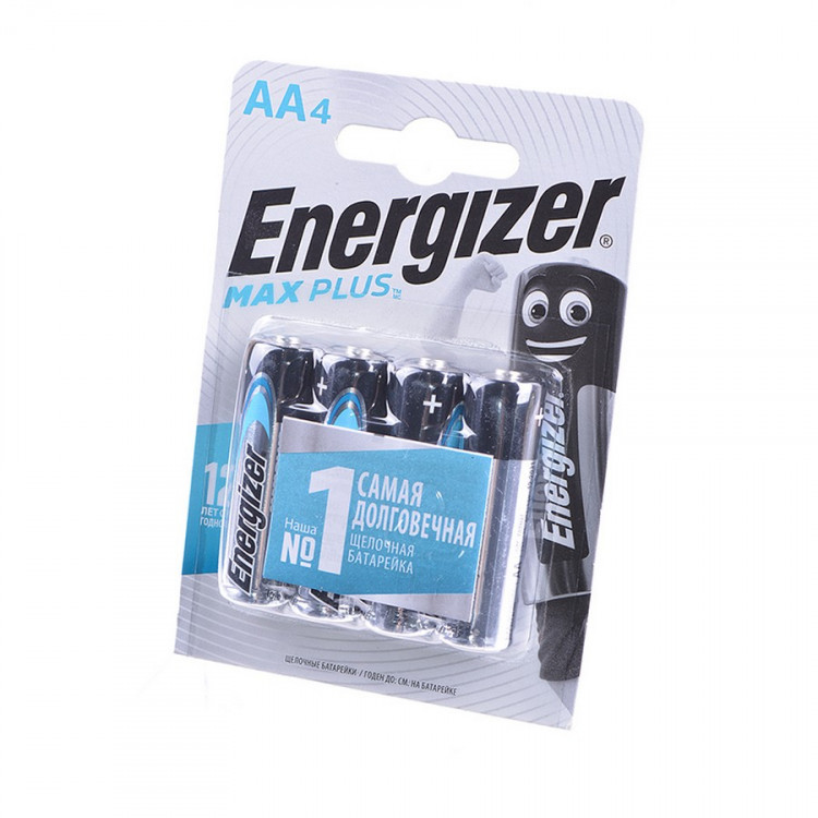 Батарейка Energizer MAX PLUS LR6 BL4 (Комплект 4 шт.)