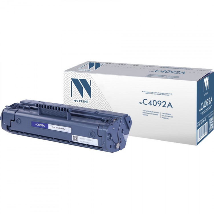 NV Print NVP-C4092A Картридж совместимый NV-C4092A для HP LaserJet 1100  /  1100a /  1100a AiO /  1100axi AiO /  1100SE /  1100Xi /  3200 /  3200M /  3200SE /  3220 (2500k)
