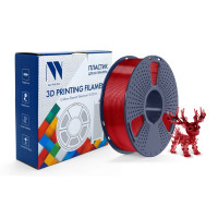NV Print NVP-3D-PLA-TRANSP-RED Филамент PLA Transparent Red для 3D печати диаметр 1.75мм  длина 330 метров  масса 1 кг