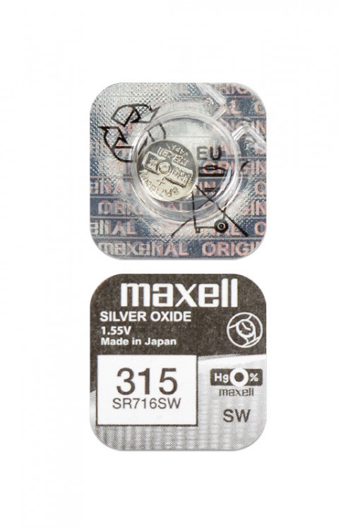 Батарейка MAXELL SR716SW   315  (0%Hg)
