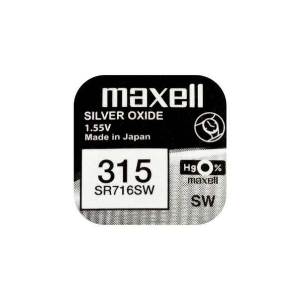 Батарейка MAXELL SR716SW   315  (0%Hg)