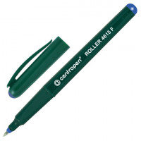 Ручка-роллер СИНЯЯ CENTROPEN, трехгранная, корпус зеленый, узел 0,5 мм, линия письма 0,3 мм, 4615, 3 4615 0106