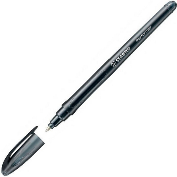 Ручка шариковая Stabilo Performer F, цвет чернил Черный 0,38 мм. (STABILO 898/1-10-46)