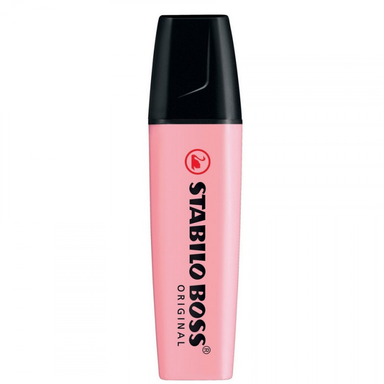 Текстовыделитель Stabilo Boss Original Pastel 70/129, 2-5 мм, скошенный, розовый (Stabilo 70/129)
