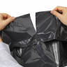 Мешки для мусора 120 л черные, в рулоне 10 шт., ПВД 55 мкм, 68х105 см, ЛЮБАША, 608097