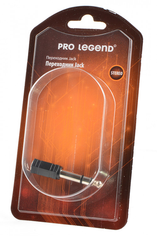 Переходник Pro Legend PL1063 Jack 6.3 mm вилка - Jack 3.5 mm розетка, аудио-стерео BL1