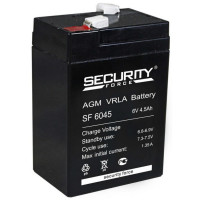 Energon Delta SF 6045 Аккумуляторная батарея Security Force (DELTA) SF 6045 (6В / 4,5Ач, Тип: AGM, Клемма: F1, ДхШхВ: 70х47х100мм (Полная высота: 107мм), срок службы: 3-5 лет, Гарантия: 1г, вес: 0,85кг)