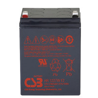 Аккумуляторная батарея CSB HR1227W F2 (12В / 7,5Ач, 27Вт / Эл P(15мин) Клемма: F2, ДхШхВ: 90x70x107, срок службы: 5 лет, вес: 1,97кг) (CSB HR1227W F2)