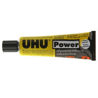 Клей универсальный UHU Kraft (Power) Transparent, прозрачный,  45 мл. (UHU 40328/45040)