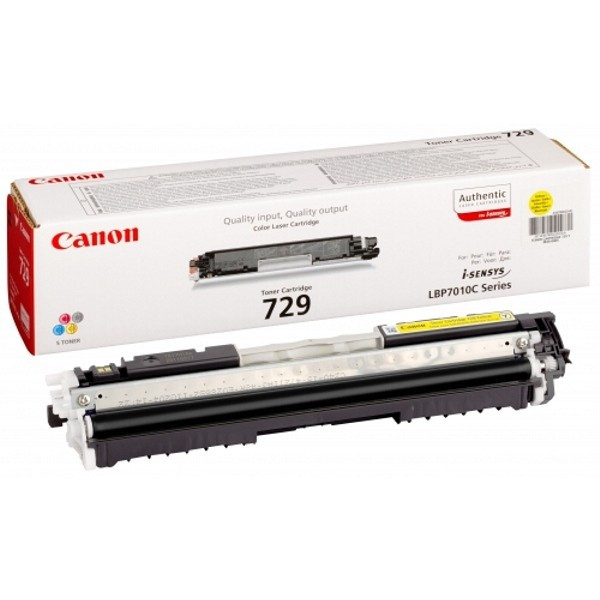 Canon 4367B002 Тонер-картридж 729 Y желтый для Canon LBP 7010C / 7018C (1000 стр.)