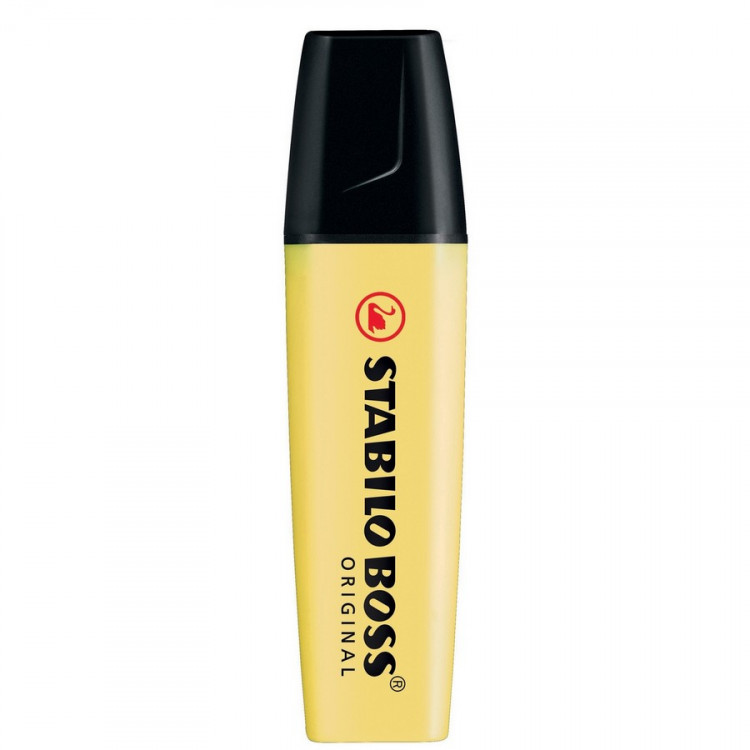 Текстовыделитель Stabilo Boss Original Pastel ванильный 2-5 мм, скошенный (Stabilo 70/144)