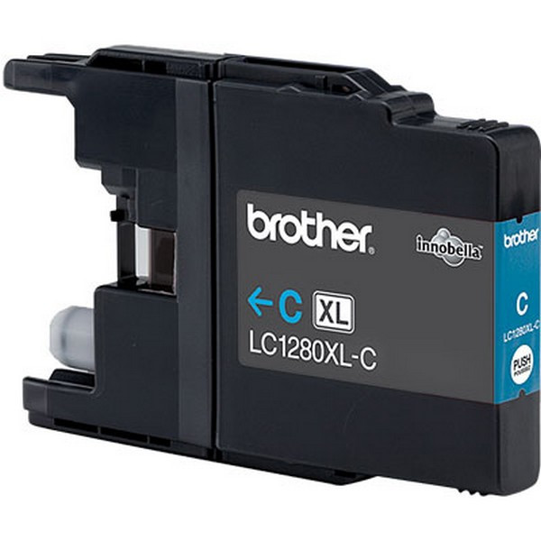 Brother LC1280XLC Картридж Brother LC-1280XLC для MFCJ5910/6510/6910 голубой (1200стр)