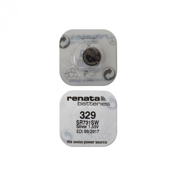 Батарейка RENATA SR731SW  329 (0%Hg) Уценка. Использовать до: 01/2019 Цена указана за 1 Элемент питания, Упаковка: 1/10
Уценка: использовать до 01/2019, Без гарантии