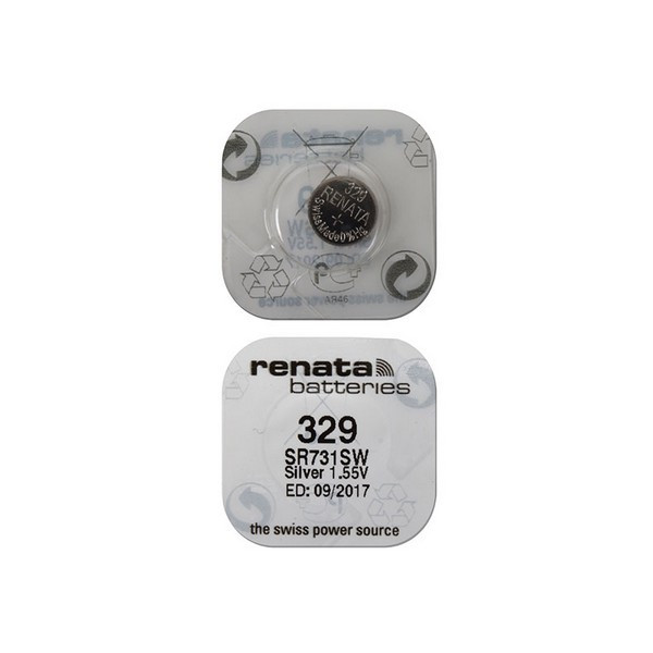 Батарейка RENATA SR731SW  329 (0%Hg) Уценка. Использовать до: 01/2019
