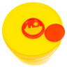 Контейнер для сбора отходов острого инструмента 2 л КОМПЛЕКТ 100 шт., желтый (класс Б), СЗПИ