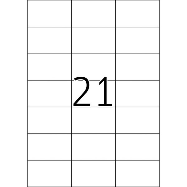HERMA 4668 Этикетки самоклеющиеся Бумажные А4, 70.0 x 42.3, цвет: Белый, клей: перманентный, для печати на: струйных и лазерных аппаратах, в пачке: 100 листов/2100 этикеток