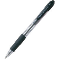 Ручка шариковая автоматическая Pilot Super Grip F 0,7 мм, стержень: черный (Pilot BPGP-10R-F-B)