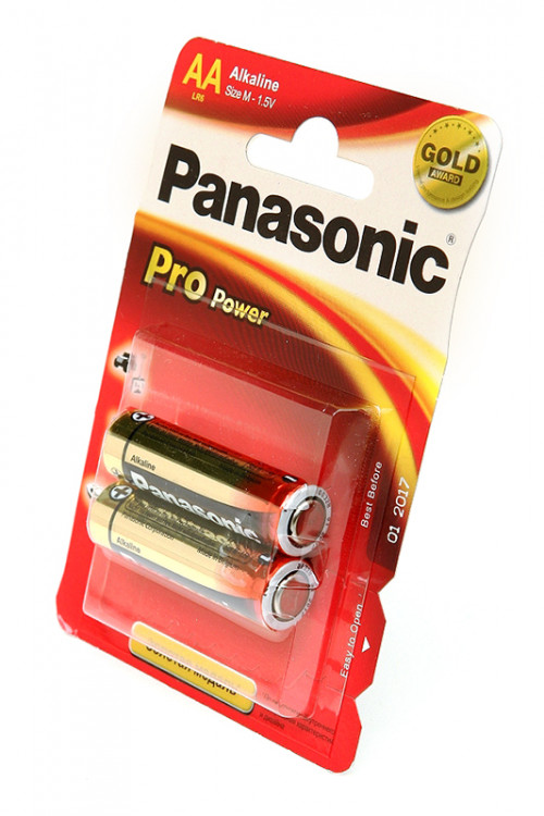 Батарейка Panasonic Pro Power LR6PPG/2BP LR6 BL2 (Комплект 2 шт.)