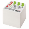 Блок для записей STAFF непроклеенный, куб 9х9х9 см, белый, белизна 90-92%, 1 шт. (STAFF 126366)