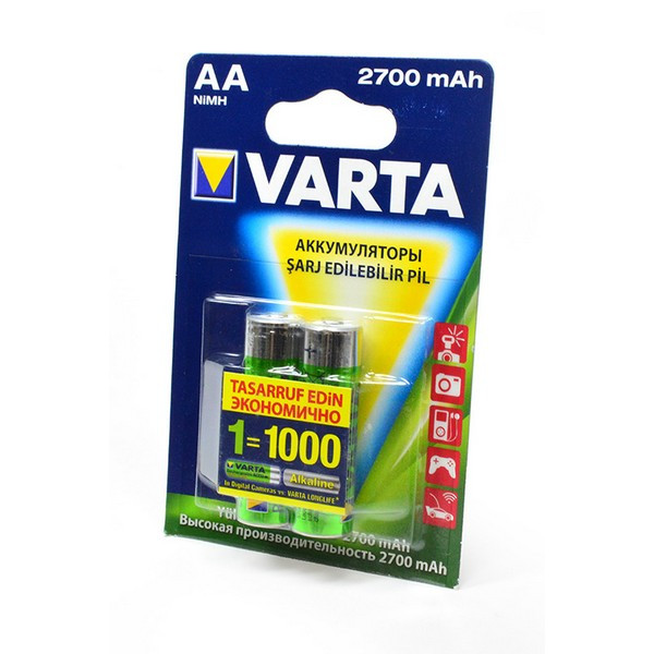 Аккумулятор VARTA 5706 AA 2700мАч BL2 (Комплект 2 шт.)