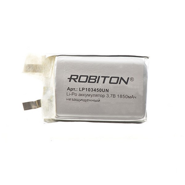 Аккумулятор ROBITON LP103450UN 3.7В 1850мАч без защиты PK1