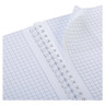 Тетрадь А4 80 л., HATBER, гребень, клетка, Soft-touch ламинация, цветной срез, 