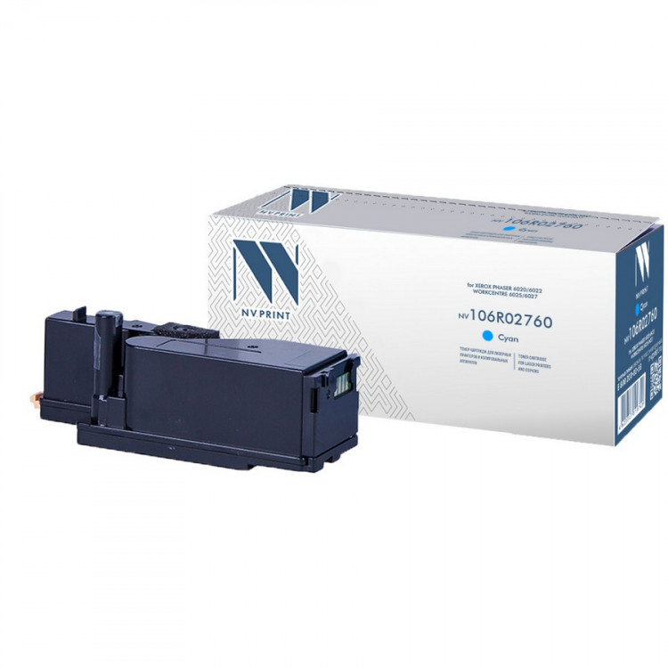 NV Print NVP-106R02760C Картридж совместимый NV-106R02760 Cyan для Xerox Phaser 6020 / 6022 /   /  WorkCentre 6025 / 6027 (1000k)