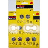 Батарейка Kodak MAX Lithium CR2032 BL2 (Комплект 5 упаковок/10 батареек)