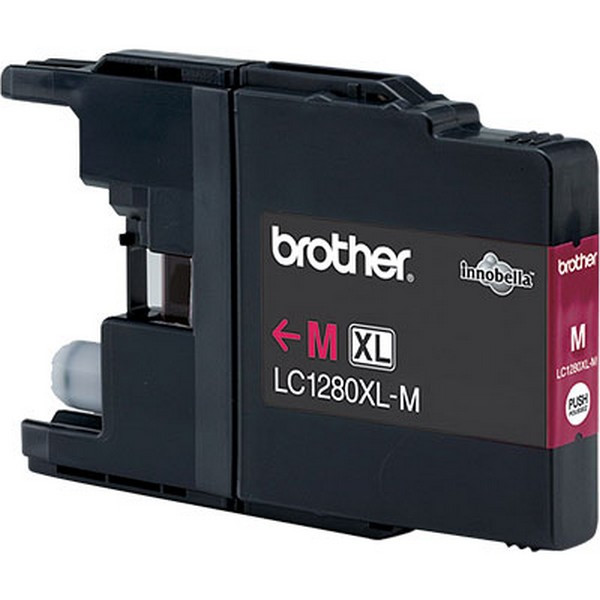 Brother LC1280XLM Картридж Brother LC-1280XLM для MFCJ5910/6510/6910 пурпурный (1200стр)