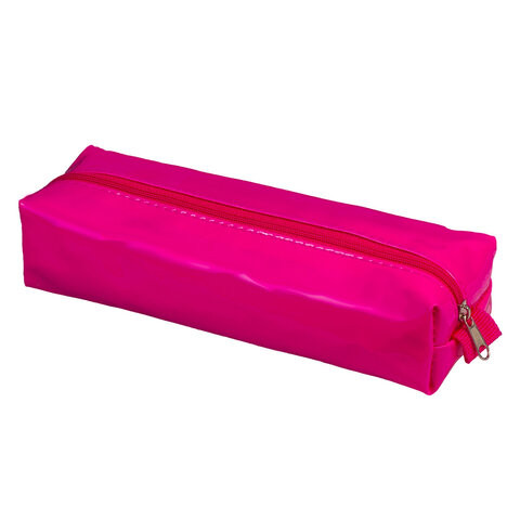 Пенал-косметичка BRAUBERG под искусственную кожу, "Блеск", розовый, 20х6х4 см, 226719
