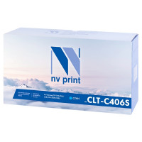 NV Print NVP-CLTC406SC Картридж совместимый NV-CLT-C406S Cyan для Samsung CLP 360,  365,  365W,  Xpress C410W,  C460W,  CLX 3300,  3305,  3305FN,  3305FW,  3305N,  3305W (1000k)