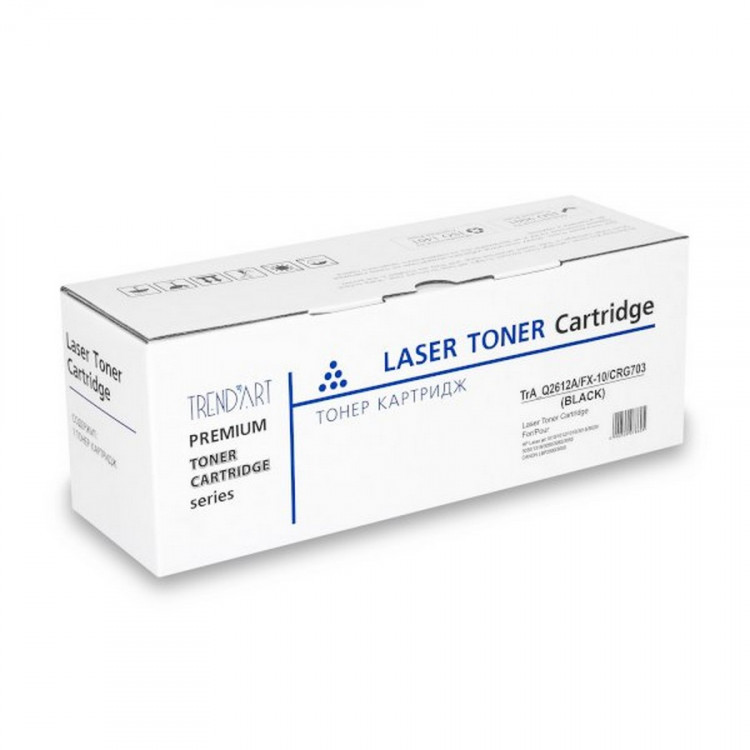 A1T TrendArt TrAQ2612AFX-10CRG703 Картридж TrendArt чёрный (2K) для HP LaserJet 1010 / 12 / 15 / 20 / 22 /  3015 / 20 / 30 / Canon FX-9 / FX-10 Universal